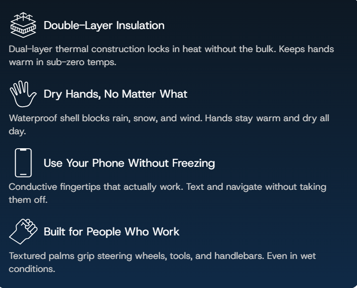 Built beyond ordinary winter gloves